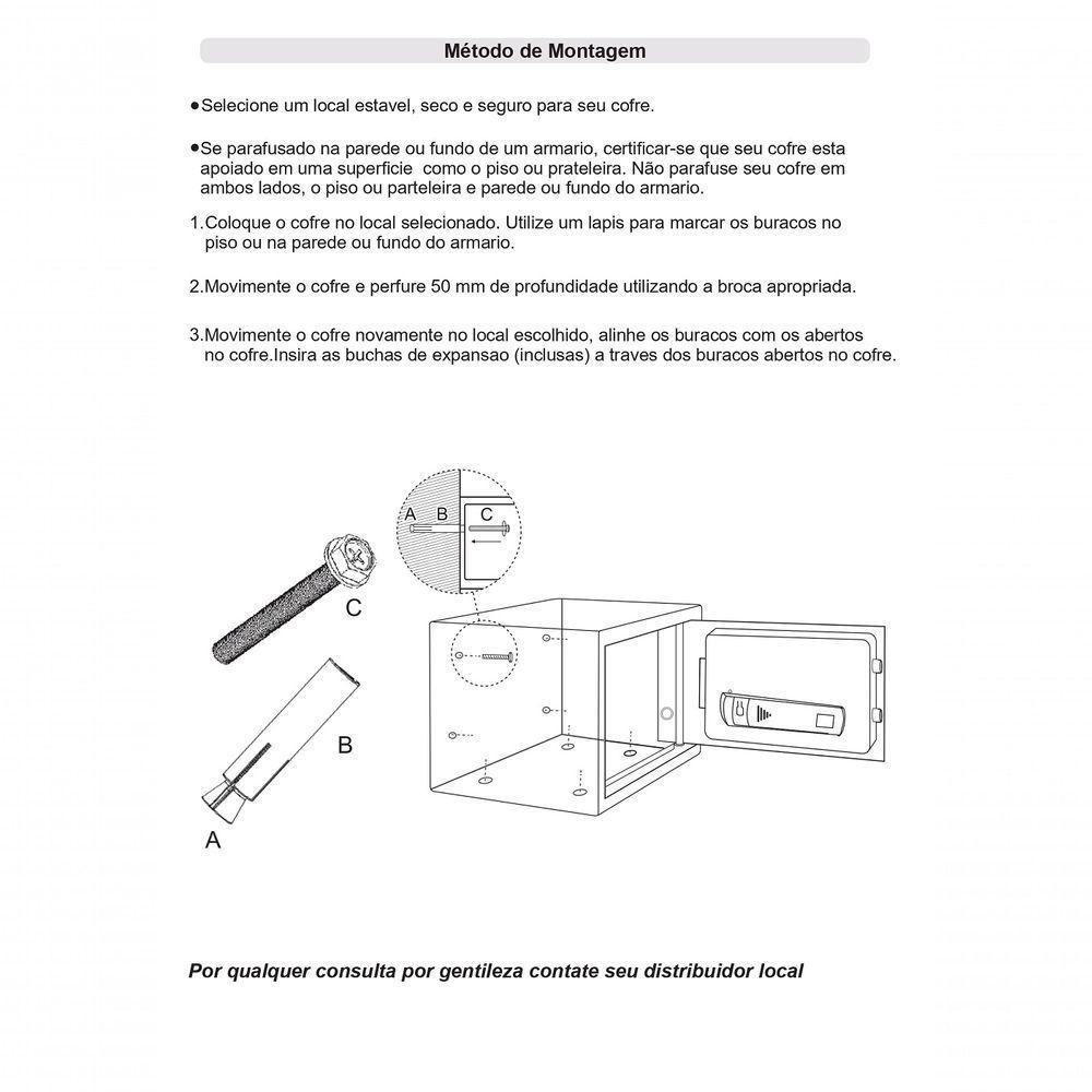 Cofre Inteligente Com Luz Interna E Entrada Usb Mod E6803e - 2
