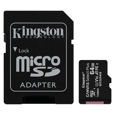 Cartão De Memória Kingston Canvas Select Plus Micro Sdxc 64gb Classe 10