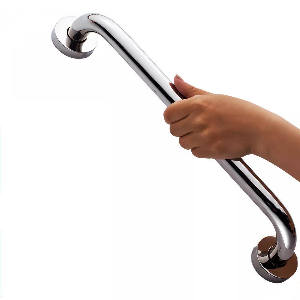 Alça De Apoio 30cm Barra Inox Suporte Banheiro Apoio Quarto - 2
