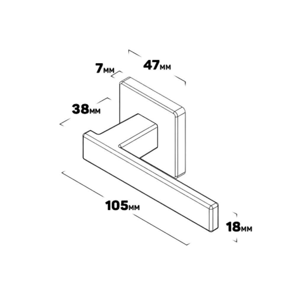 Fechadura Zm Concept Cromada - Pado Banheiro 408-40cb - 4
