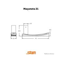 Fechadura Rq1 Preto Fosco - Stam 803-21 Externa - 3