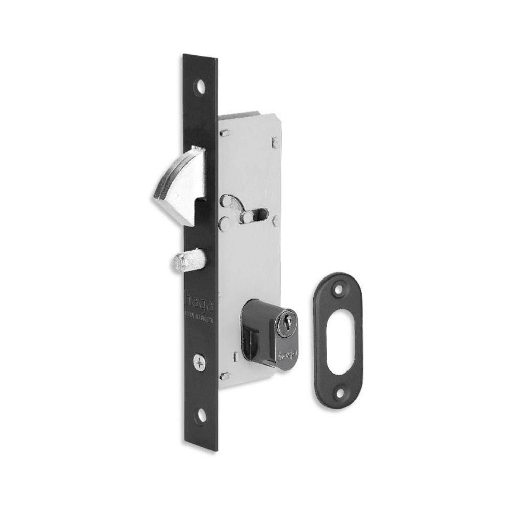 Fechadura Porta De Correr Haga Externa Nápole Preto Resinado Bico De Papagaio ? 2606b - 1