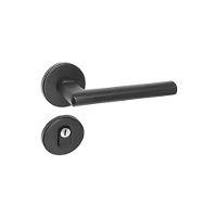 Fechadura Squadro Preta Roseta 527 Haga Externa - 1