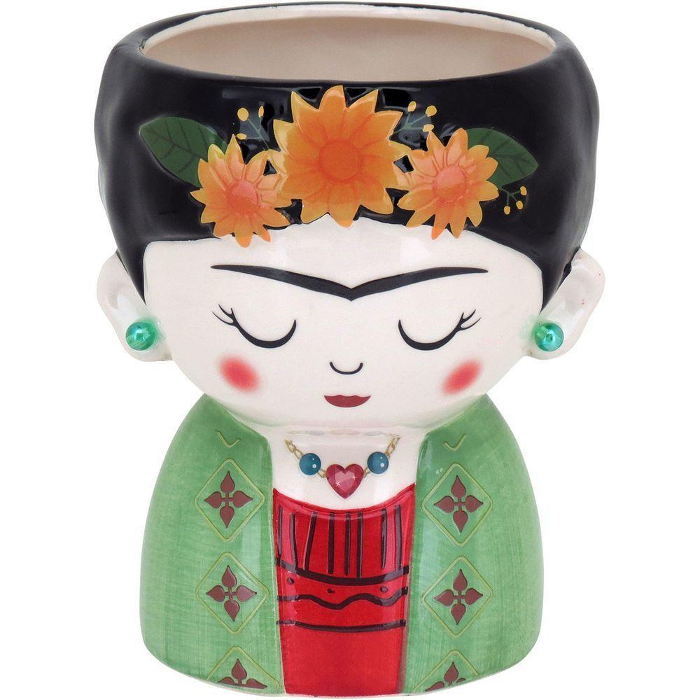 Cachepô Cerâmica 17x13x13cm Color - 1