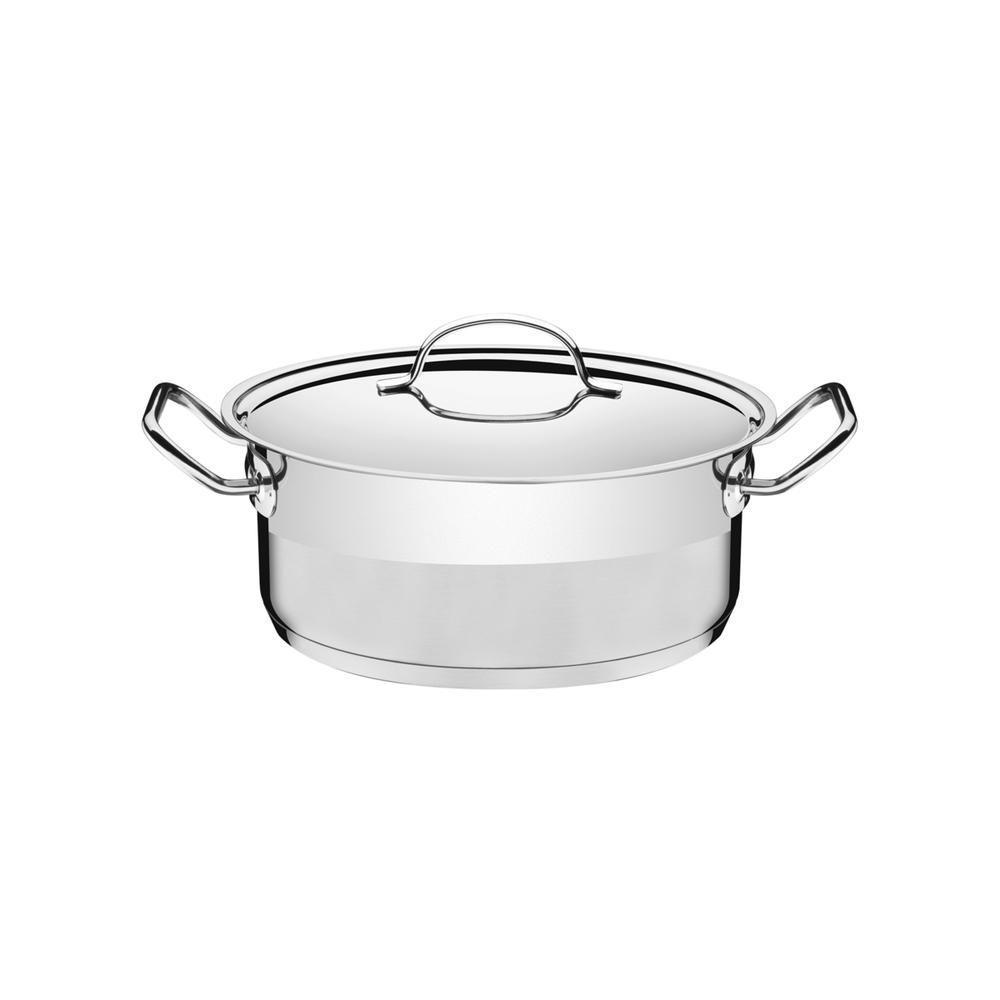Caçarola Rasa Inox Fundo Triplo 20cm 2,9 L - 3
