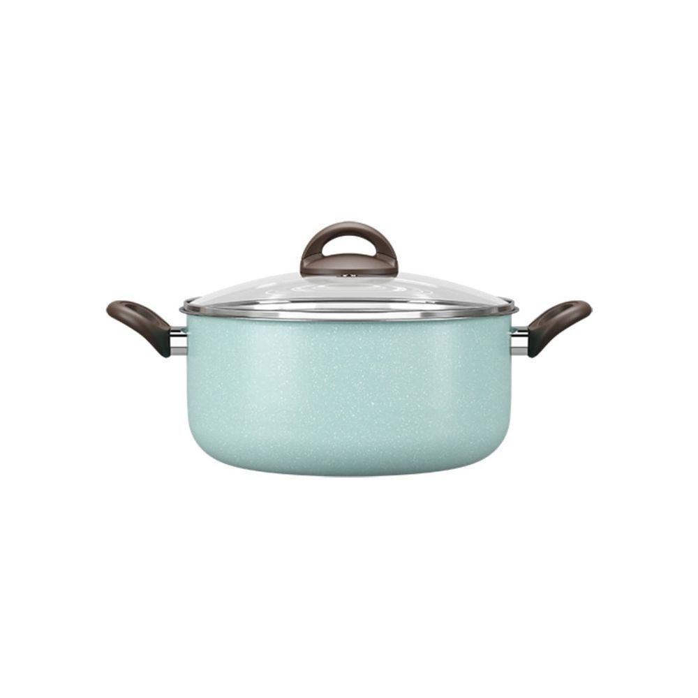 Caçarola Com Tampa 24 Cm Revestimento Cerâmico Antiaderente Mineral Resist Ceramic Life Verde - 1