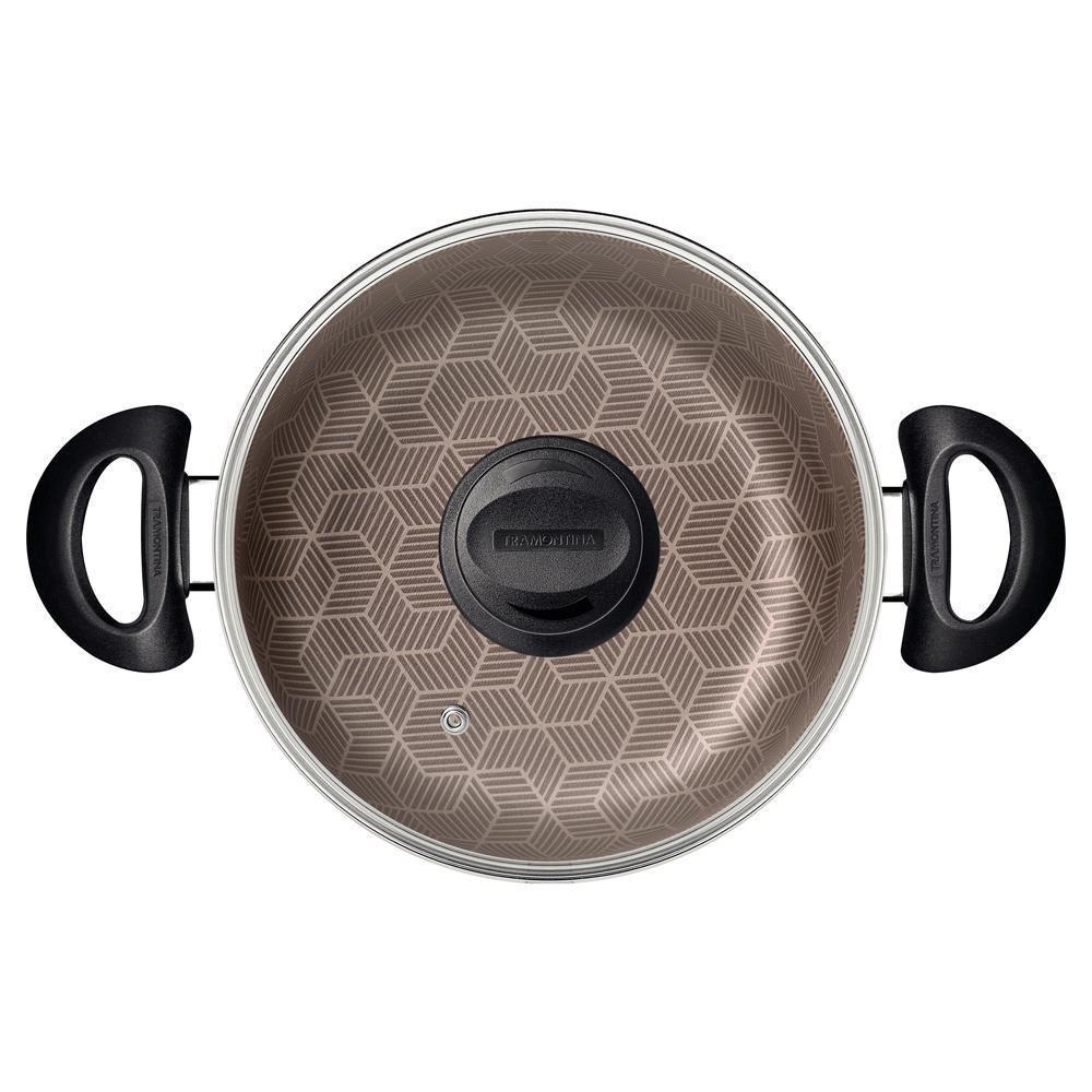 Caçarola Paris Alumínio Antiaderente Starflon Max Vermelho 28cm 8l Patv5 - Tramontina 28524728 - 3