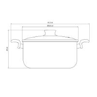 Caçarola Paris Alumínio Antiaderente Starflon Max Vermelho 28cm 8l Patv5 - Tramontina 28524728