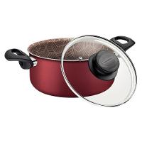 Caçarola Paris Alumínio Antiaderente Starflon Max Vermelho 28cm 8l Patv5 - Tramontina 28524728 - 6