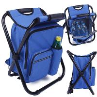 Cadeira Mochila Banqueta Bolsa Semi Termica 2 Em 1 Portatil Praia Pesca Camping Conserva Alimentos - 2