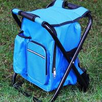 Cadeira Mochila Banqueta Bolsa Semi Termica 2 Em 1 Portatil Praia Pesca Camping Conserva Alimentos