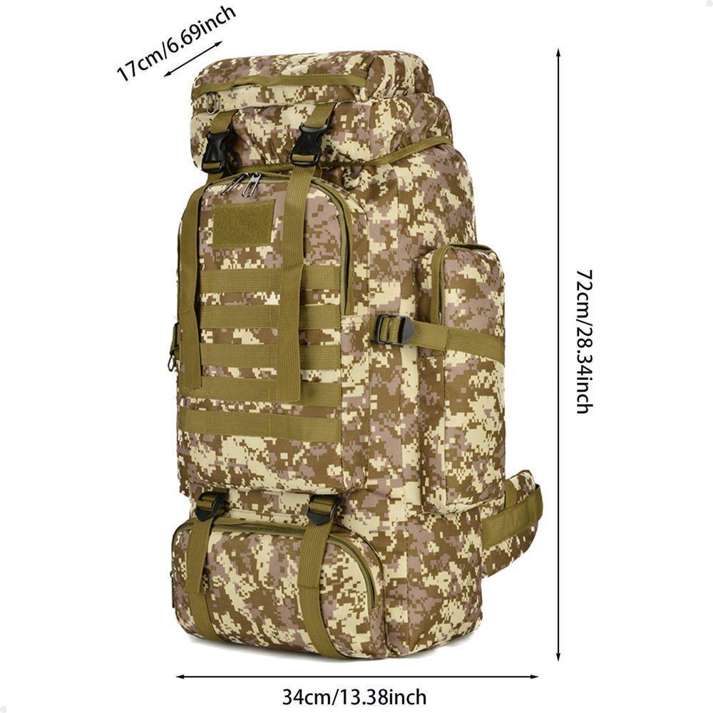 Mochila Tática Lorben Camuflada Militar Trilha Camping Trekking Aventura 80 Litros - 5