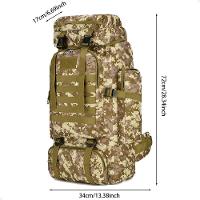 Mochila Tática Lorben Camuflada Militar Trilha Camping Trekking Aventura 80 Litros - 5