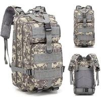 Mochila Multiuso Escolar Tática Cargueira 30 Litros Camping Pesca Cinza - 1