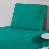 Jogo De Lençol Solteiro Malha 100% Algodão 2 Peças Cor Jade - 2