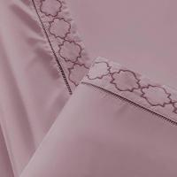 Jogo De Lençol Helena King 4 Peças Micropercal 400 Fios Ponto Palito Macio - Uva - 3