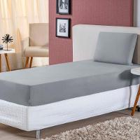 Jogo De Lençol Solteiro Malha 100% Algodão 2 Peças Cor Laranja - 7