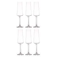 6 Taças Para Champanhe Xtra Em Cristal 210ml Bohemia - 1