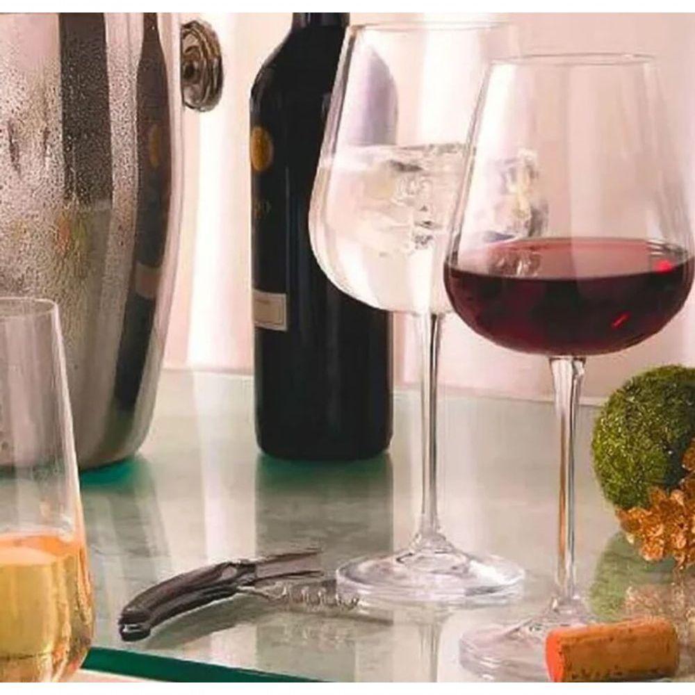 6 Taças Para água E Vinho Em Cristal Ecológico Ardea 670ml Bohemia - 5