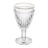 Jogo 2 Taça De Agua Filete Dourado Empire 325 Ml - Lyor - 1