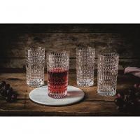 4 Copos Altos Ethno Em Vidro Cristal 434ml Nachtmann - 6