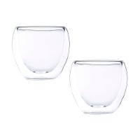 2 Copos Com Parede Dupla Blend Em Vidro 80ml Maxwell & Williams - 1