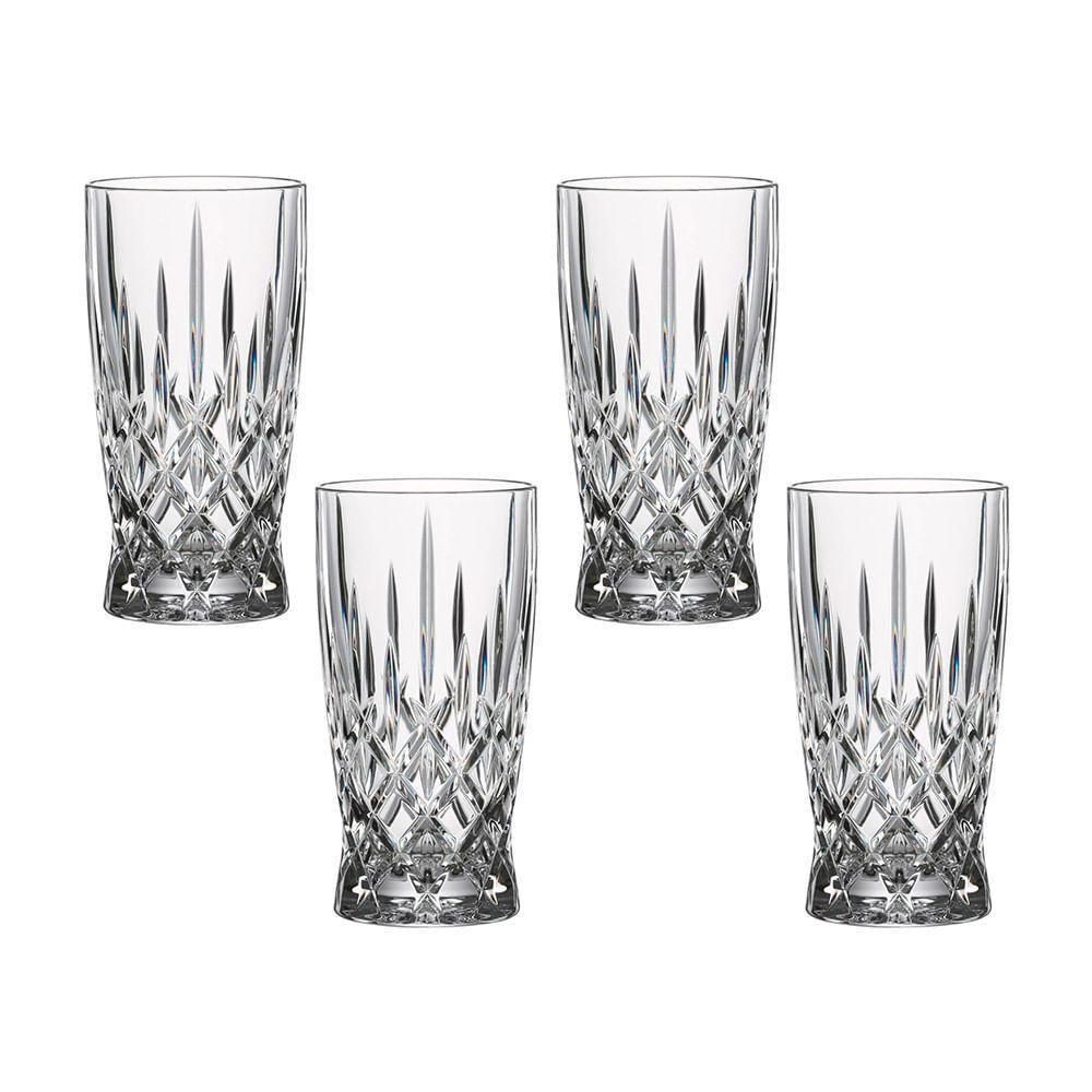 4 Copos Altos Noblesse Em Vidro Cristal 250ml Nachtmann - 1