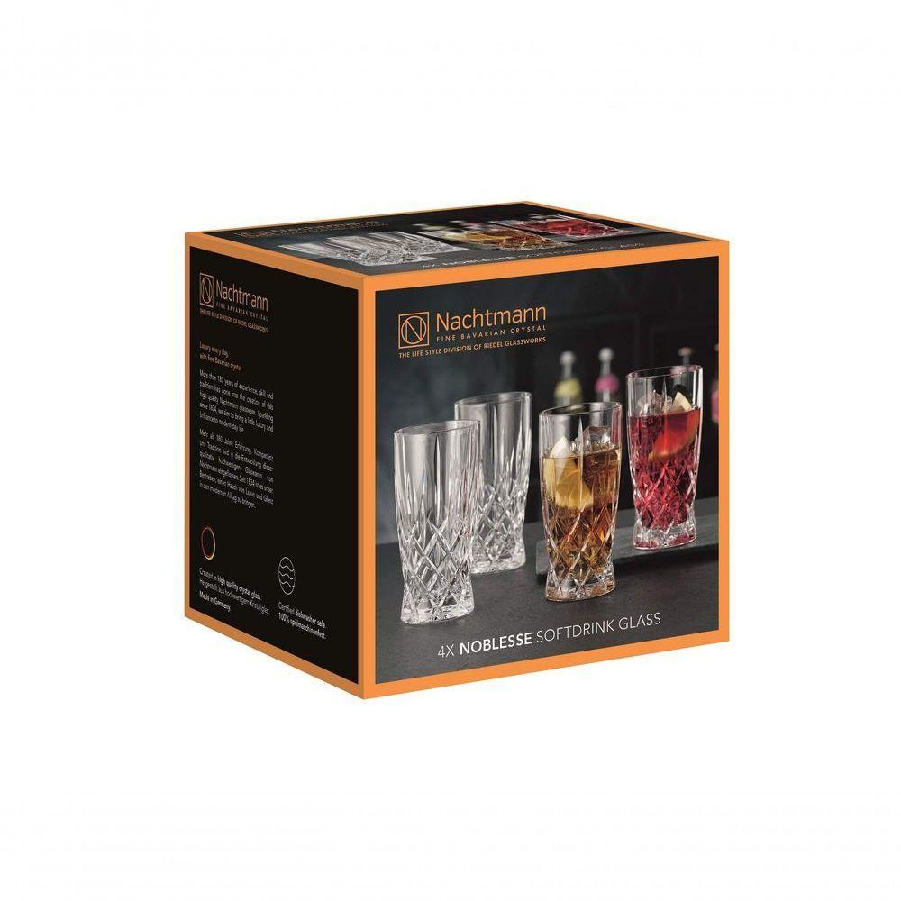 4 Copos Altos Noblesse Em Vidro Cristal 250ml Nachtmann - 5