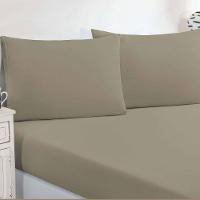 Jogo De Cama Malha Lençol 100% Algodão Gran Moratta 3 Peças King - Avelã - 2