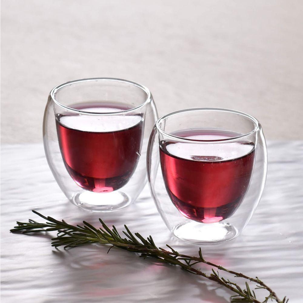 2 Copos Com Parede Dupla Blend Em Vidro 250ml Maxwell & Williams - 5