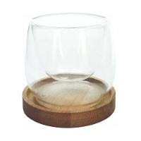 Conj 2 Copos Parede Dupla C- Base Bambu 80ml - Mimo Style - 2