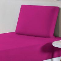 Jogo De Lençol Solteiro Malha 100% Algodão 2 Peças Cor Pink - 2