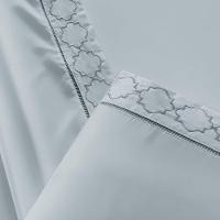 Jogo De Lençol Helena King 4 Peças Micropercal 400 Fios Ponto Palito Macio - Cinza - 2