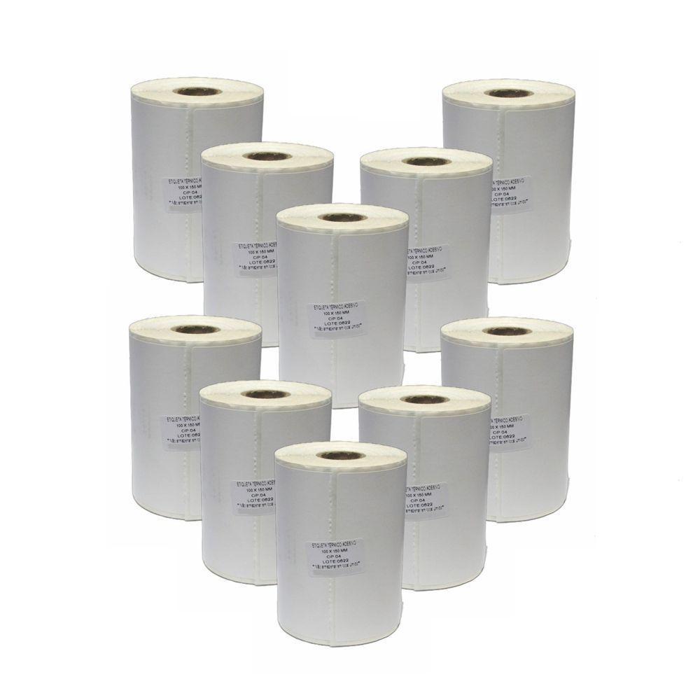 Kit 10 Etiqueta Adesiva Térmica Zebra Ecommerce 100X150Mm - 1