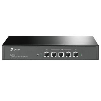 Roteador Balanceador De Carga De Banda Tp-link Tl-r480t+ / 1wan / 3wan/lan / 1lan / 266mhz - Preto