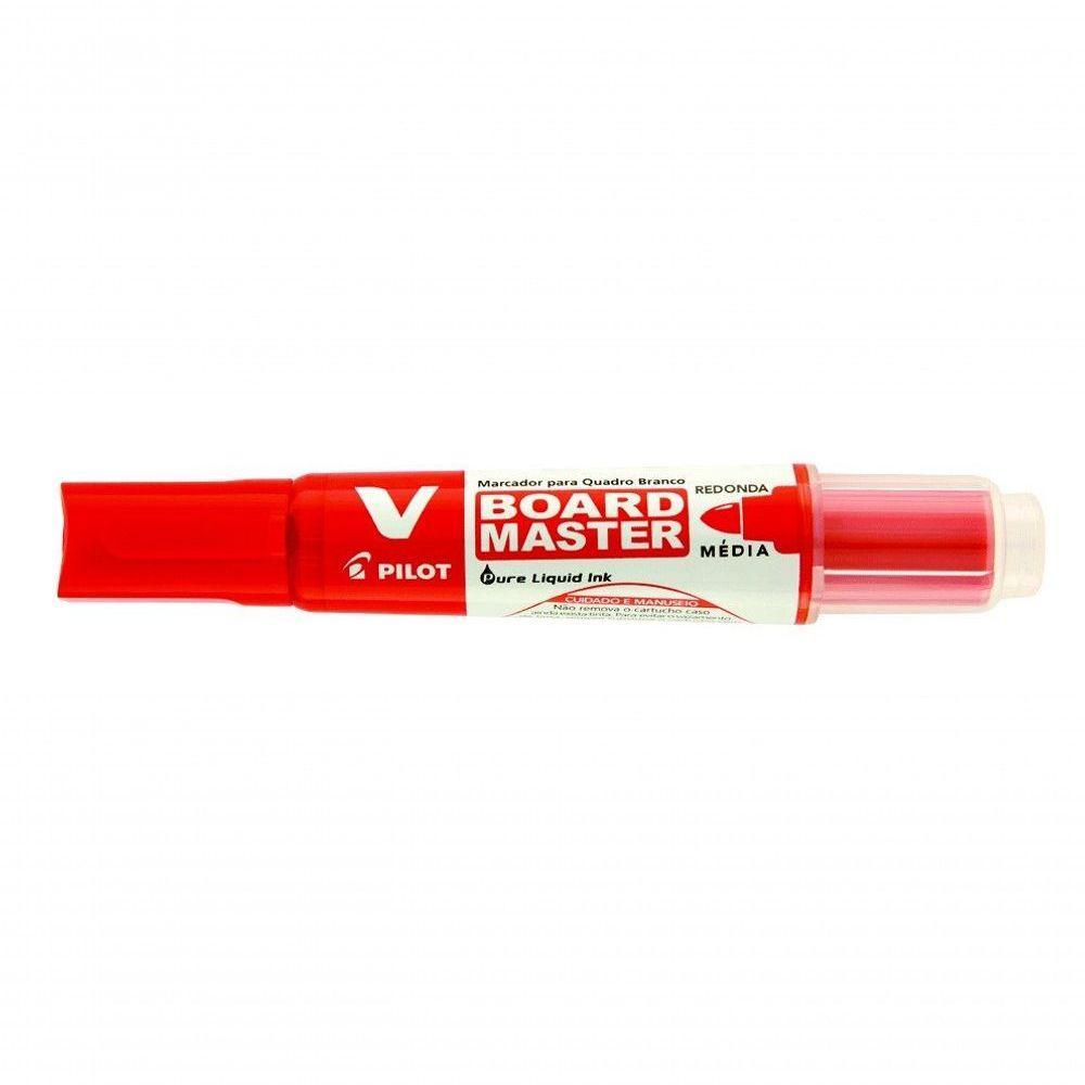 Kit 5 Pincel Quadro Branco Recarregável Pilot + 5 Refil V-board Master Pilot - 5