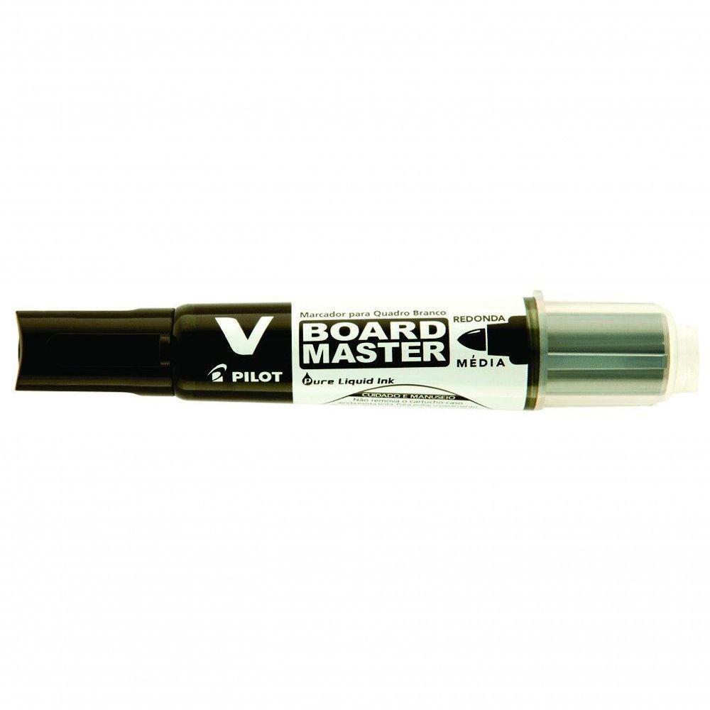 Kit 5 Pincel Quadro Branco Recarregável Pilot + 5 Refil V-board Master Pilot - 6