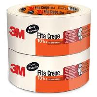 Fita Crepe 101la 48mm X 50m Com 2 Rolos 3m - 1