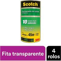 Fita Larga Adesiva 3m 45mm X 45m Com 4 Rolos Scotch 3m - 3