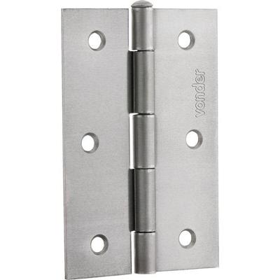 Dobradiça Para Porta 2.1/2 Aço Carbono Polido - Vonder