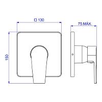 Acabamento Monocomando Para Chuveiro Deca Level 4993.c26.chu Cromado - 2