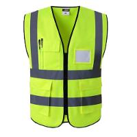 Colete Sinalizador Faixa Kit 10 Unidades Refletivo Segurança Epi Blusao Fluorescente Obra Trabalho
