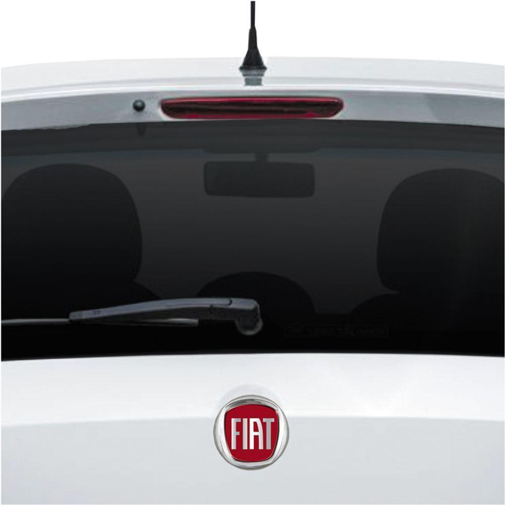 Emblema Dianteiro E Traseiro Palio Sporting Resinado Cor Vermelho - 1