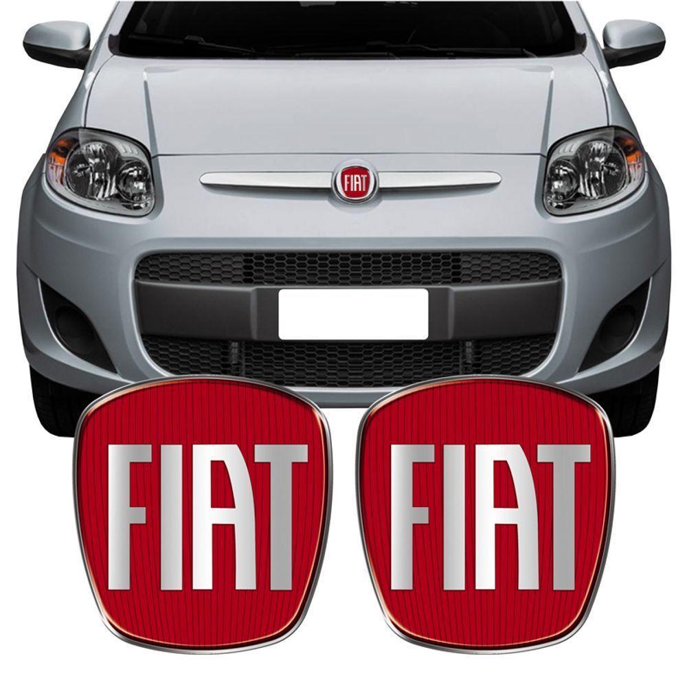 Emblema Dianteiro E Traseiro Palio Sporting Resinado Cor Vermelho - 4