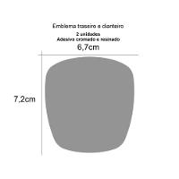 Emblema Dianteiro E Traseiro Palio Sporting Resinado Cor Vermelho - 2