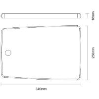 Fsc Tábua Retangular Tramontina Kitchen Em Madeira Teca 34x23 Cm - 2