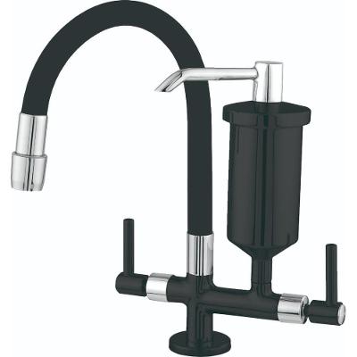 Torneira De Cozinha Ravena Banca Giratória Flex Black Filtro Metal 98173 1-4 Volta Pevilon