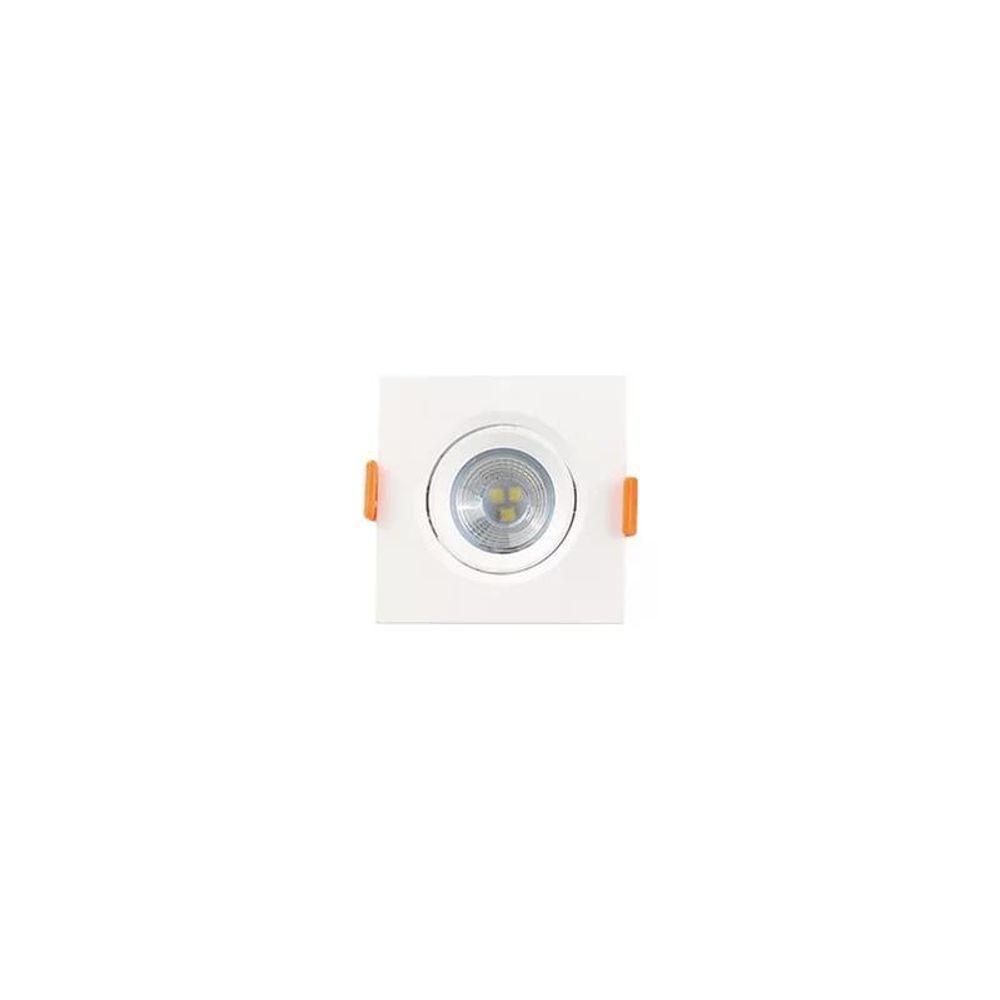 Mini Spot Led Embutir Quadrado Fênix 5w 3000k Mr16 Bivolt Kian - 1
