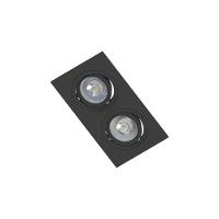 Spot De Embutir Plano Save Energy Para 2 Lâmpadas Par 20 E27 Bivolt Preto - 1