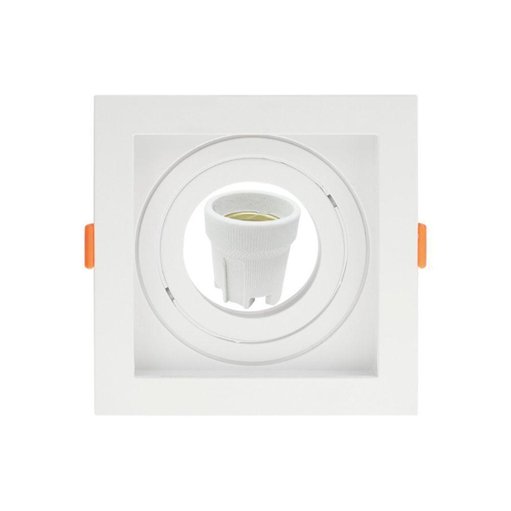 Spot Embutir Conecta Quadrado Recuado Branco Par20 - Taschibra - 1